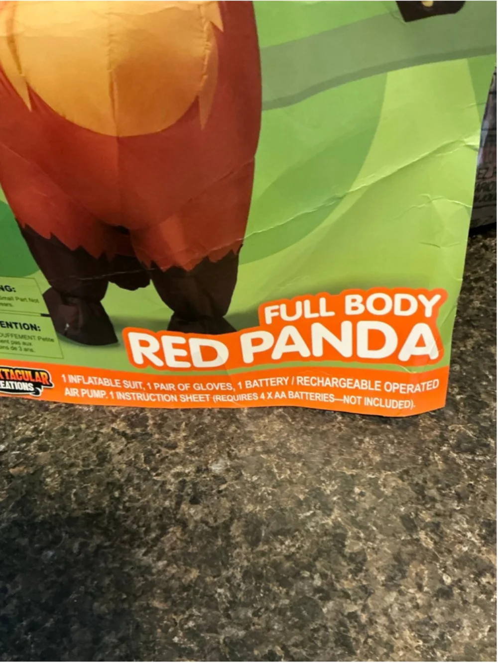 Puff Me Up! Full Body Red Panda Inflatable Adult Costume Spooktacular Creation